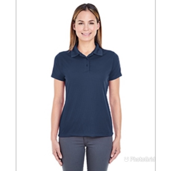 Ladies' Cool & Dry Jacquard Performance Polo - Picture 2 of 5